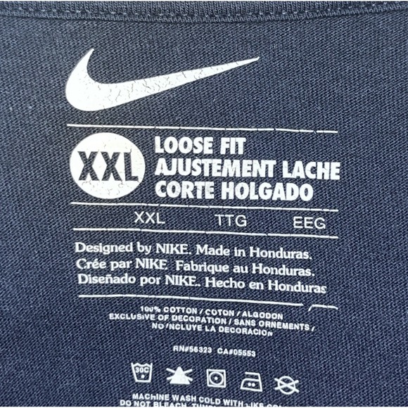 Nike Team USA T-Shirt Men's XXL Navy Blue Loose Fit Olympics Vancouver 2010 - Picture 4 of 4